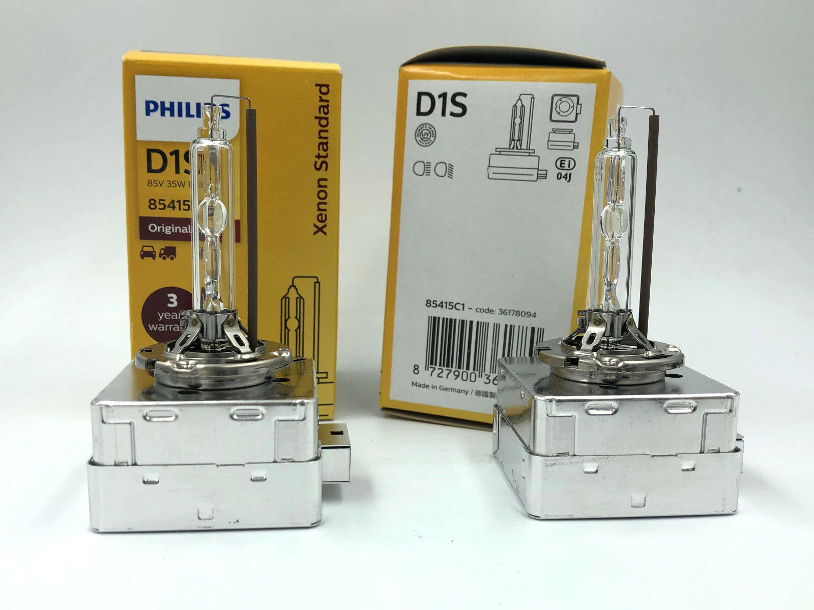 2х New OEM Philips D1S XenStart HID Xenon Headlight Headlamp Bulb